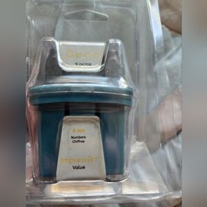 ImpressArt 6 mm DECO Number Metal Stamps 9pc Set 0,1,2,3,4,5,6,7,8 LARGE SIZE